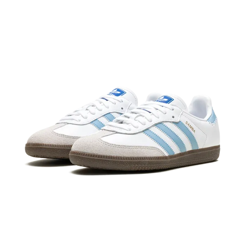 Adidas Samba OG White Sky Blue Mens