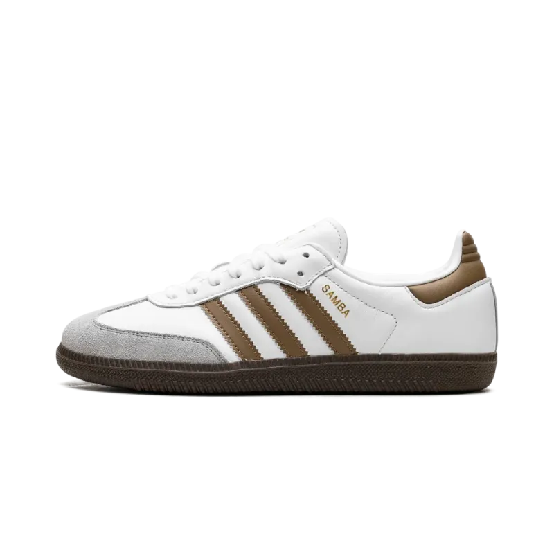Adidas Samba OG Cloud White / Brown Desert Mens
