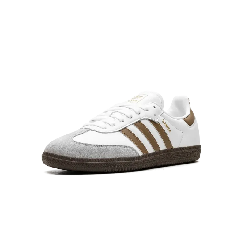 Adidas Samba OG Cloud White / Brown Desert Mens