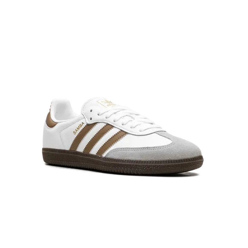 Adidas Samba OG Cloud White / Brown Desert Mens