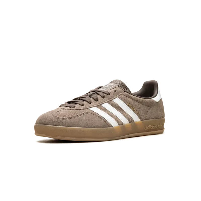 Adidas Gazelle Indoor Earth Strata White Gold Metallic Mens