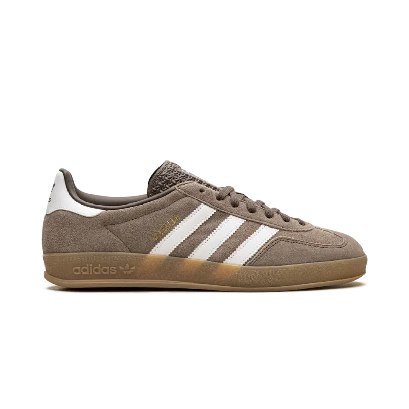 Adidas Gazelle Indoor Earth Strata White Gold Metallic Mens