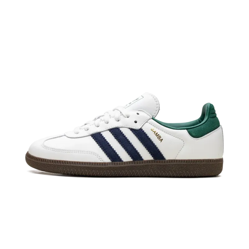 Adidas Samba OG Black White Collegiate Green Mens