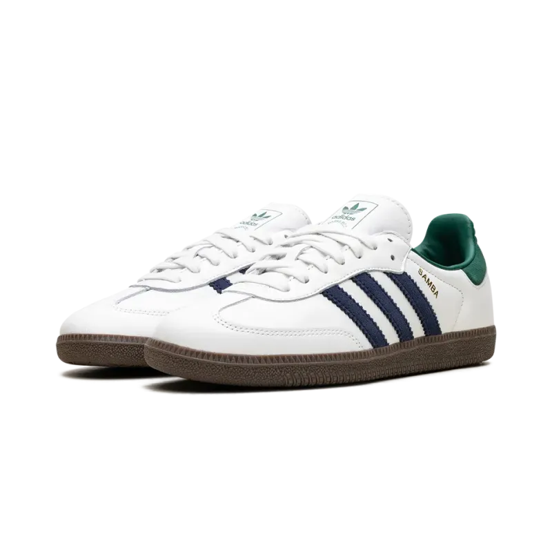Adidas Samba OG Black White Collegiate Green Mens