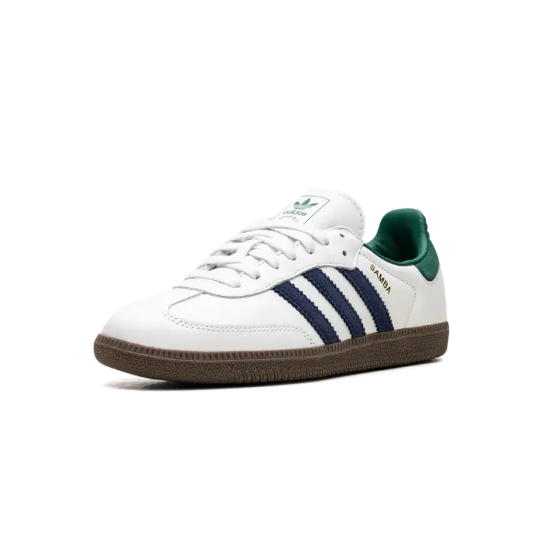 Adidas Samba OG Black White Collegiate Green Mens