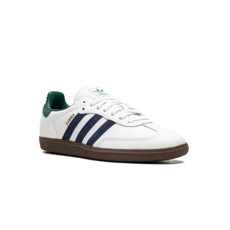 Adidas Samba OG Black White Collegiate Green Mens