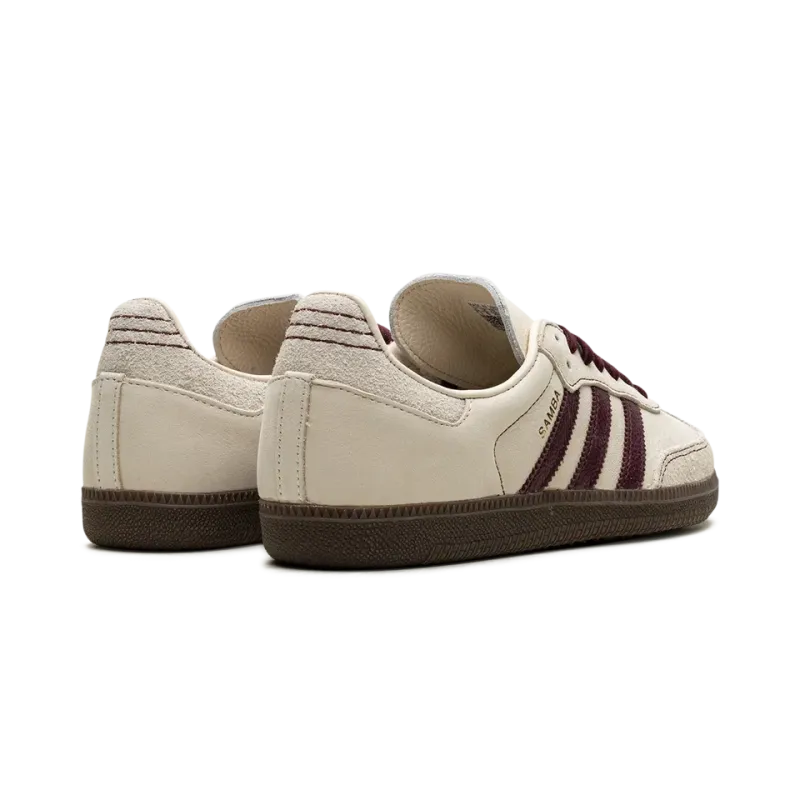 Adidas Samba OG WMNS Wonder White Maroon Womens