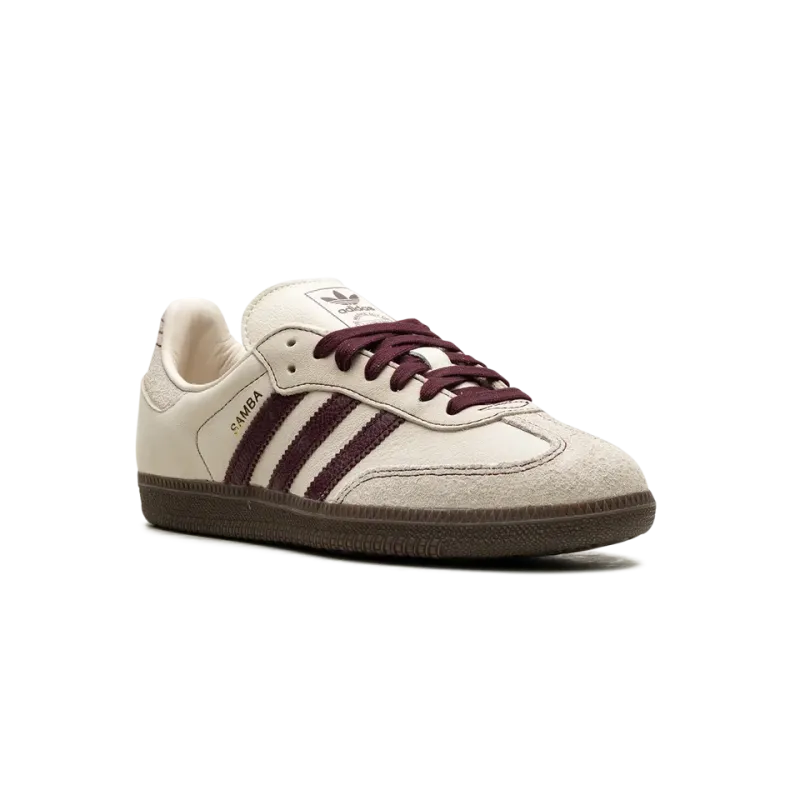 Adidas Samba OG WMNS Wonder White Maroon Womens