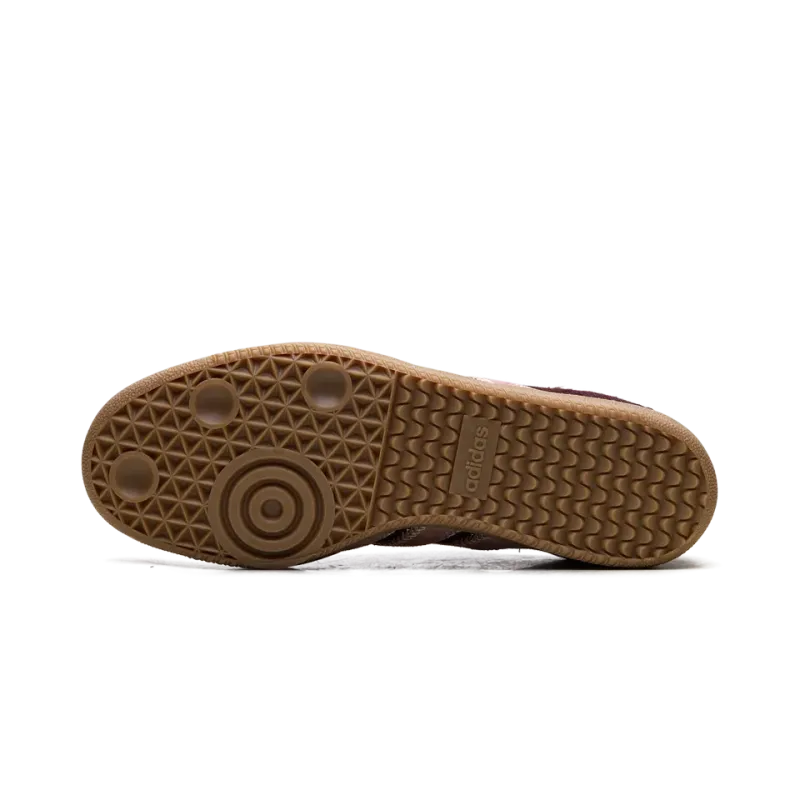 Adidas Samba OG WMNS Maroon Sand Strata Pony Womens