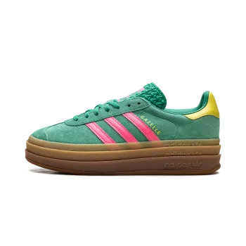Adidas Gazelle Bold WMNS Court Green Lucid Pink Womens