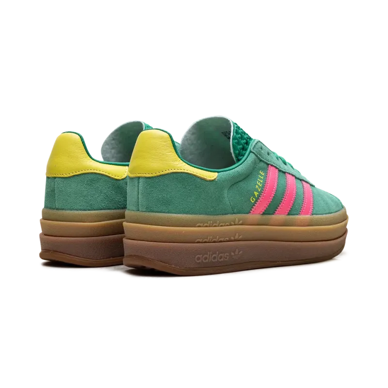 Adidas Gazelle Bold WMNS Court Green Lucid Pink Womens