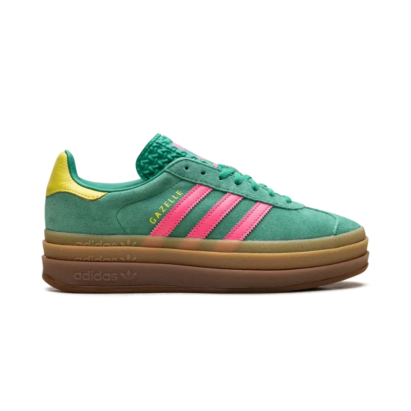 Adidas Gazelle Bold WMNS Court Green Lucid Pink Womens