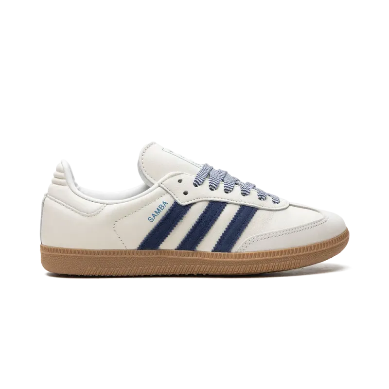 Adidas Samba OG WMNS Off White Dark Blue Womens