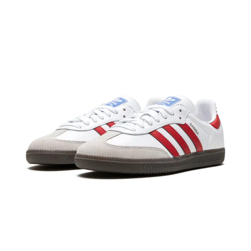 Adidas Samba OG White / Better Scarlet Mens