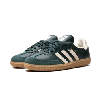 Adidas Samba OG Shadow Green Cream White Gold Metallic Mens