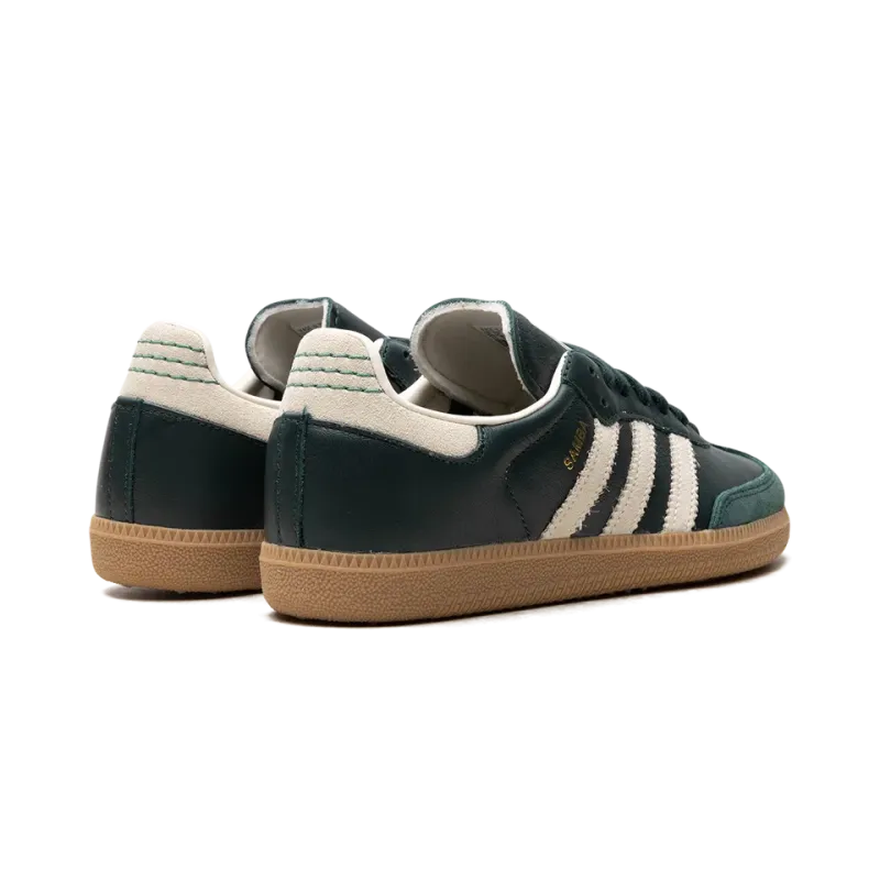 Adidas Samba OG Shadow Green Cream White Gold Metallic Mens