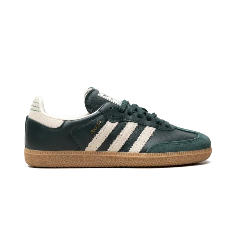 Adidas Samba OG Shadow Green Cream White Gold Metallic Mens