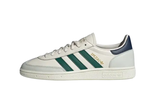 Adidas Handball Spezial Chalk White Collegiate Green Mens — Classic Court Style with Modern Comfort