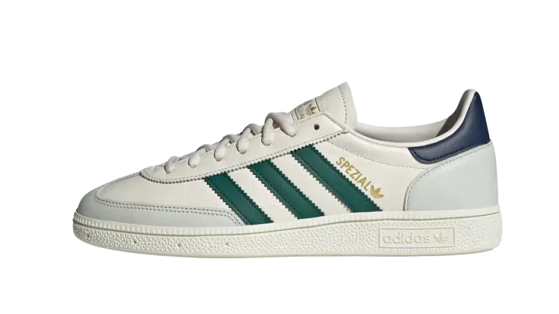 Adidas Handball Spezial Chalk White Collegiate Green Mens — Classic Court Style with Modern Comfort