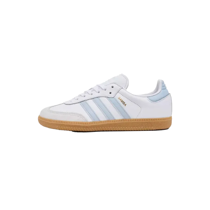 Adidas Samba OG J GS White Halo Blue Gum Grade School