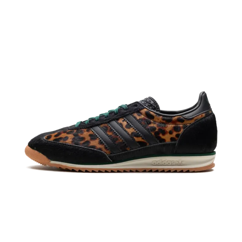 Adidas SL 72 OG WMNS Leopard Print Collegiate Green Womens
