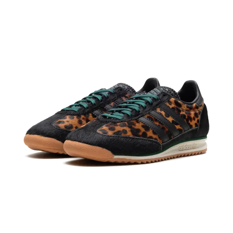 Adidas SL 72 OG WMNS Leopard Print Collegiate Green Womens