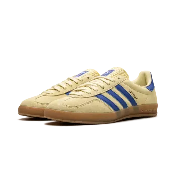 Adidas Gazelle Indoor Powder Yellow Royal Blu Mens