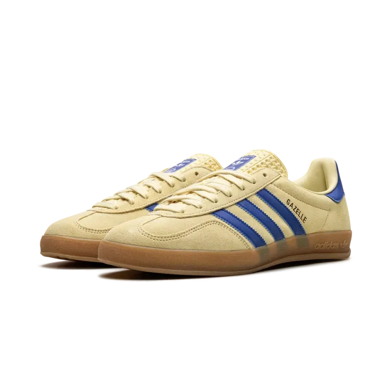 Adidas Gazelle Indoor Powder Yellow Royal Blu Mens