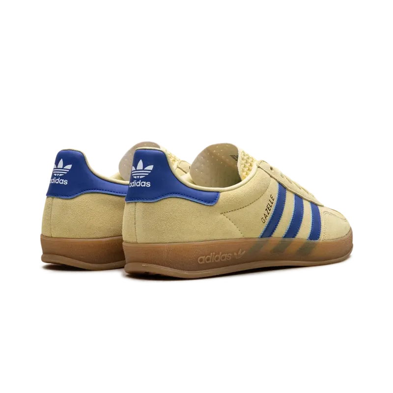 Adidas Gazelle Indoor Powder Yellow Royal Blu Mens