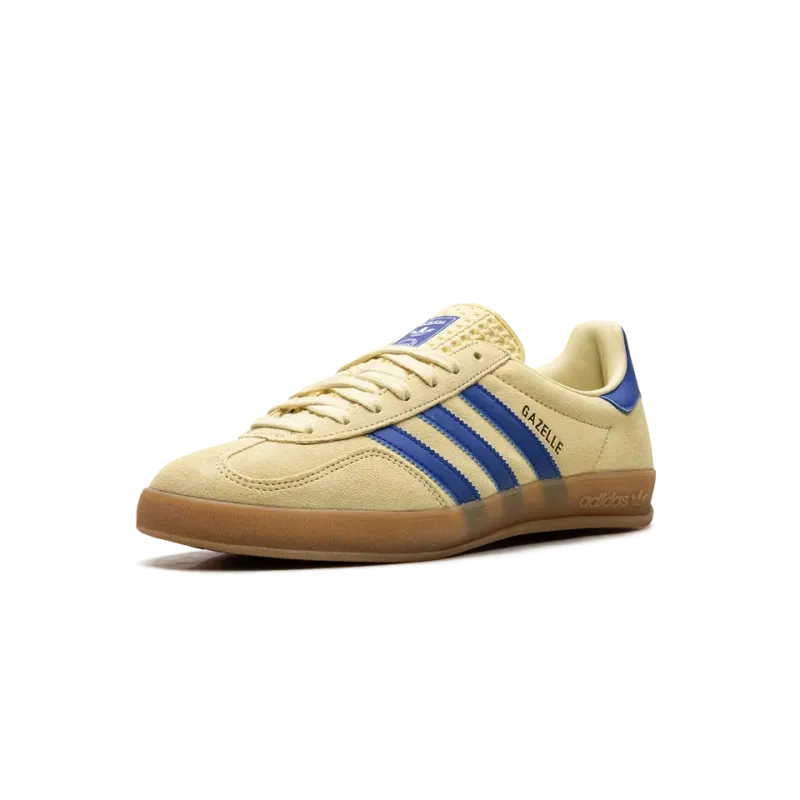 Adidas Gazelle Indoor Powder Yellow Royal Blu Mens