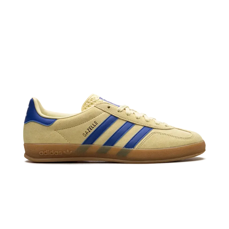 Adidas Gazelle Indoor Powder Yellow Royal Blu Mens