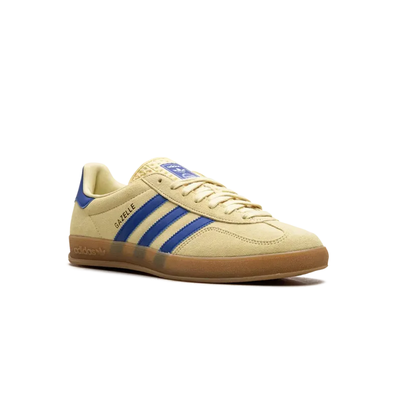 Adidas Gazelle Indoor Powder Yellow Royal Blu Mens