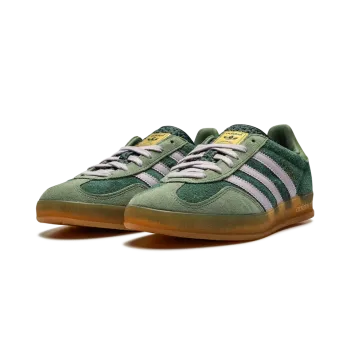 Adidas Gazelle Indoor Mineral Green Silver Mens