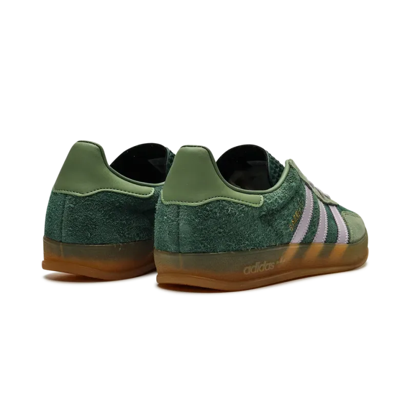 Adidas Gazelle Indoor Mineral Green Silver Mens