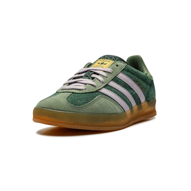 Adidas Gazelle Indoor Mineral Green Silver Mens