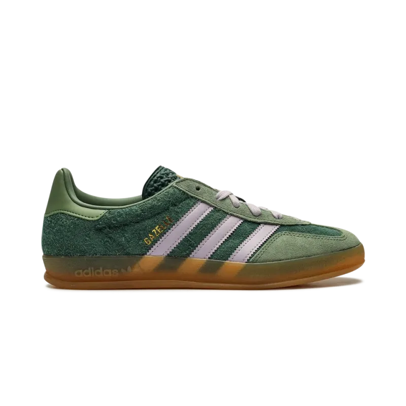 Adidas Gazelle Indoor Mineral Green Silver Mens