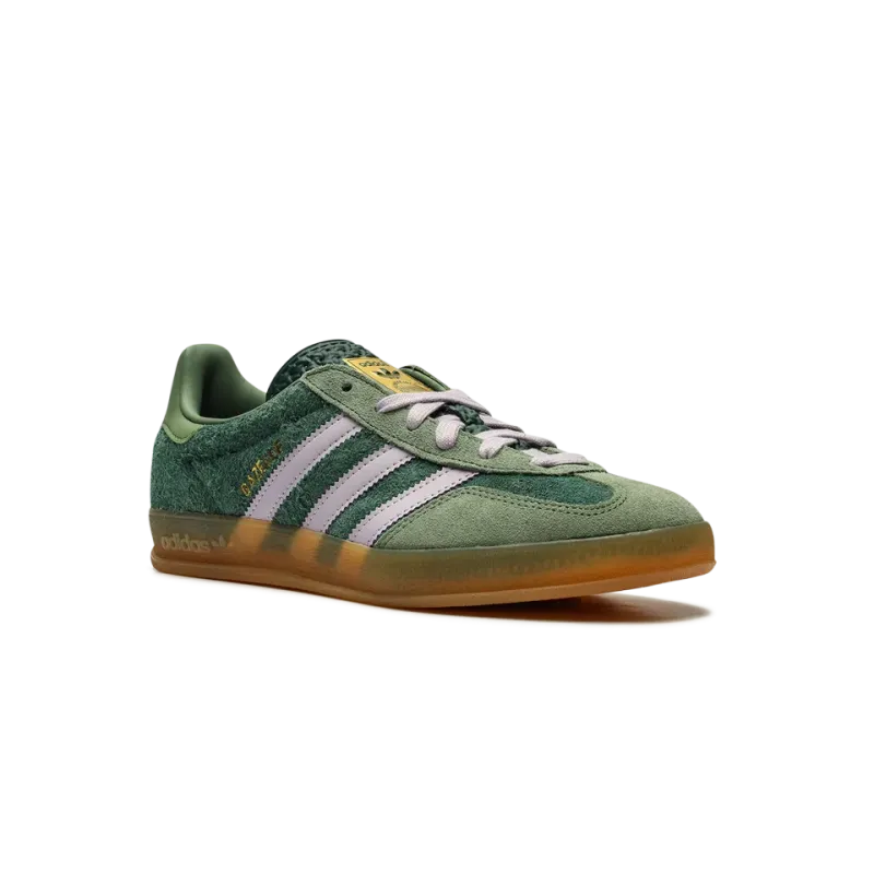 Adidas Gazelle Indoor Mineral Green Silver Mens