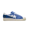 Adidas Superstar Vintage Bape Blue White Mens
