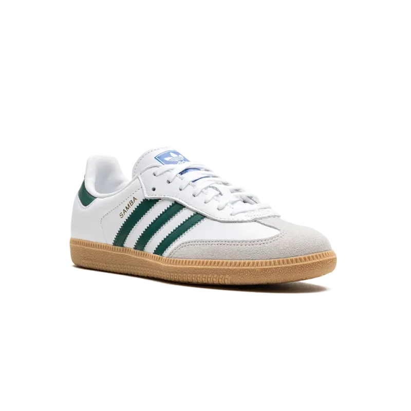 Adidas Samba OG GS White Collegiate Green Gum Grade School