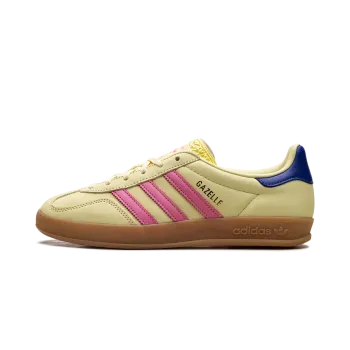 Adidas Gazelle Indoor WMNS Powder Yellow Lucid Pink Royal Womens
