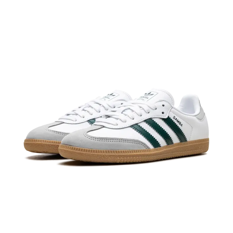 Adidas Samba OG WMNS White Collegiate Green Gum Womens