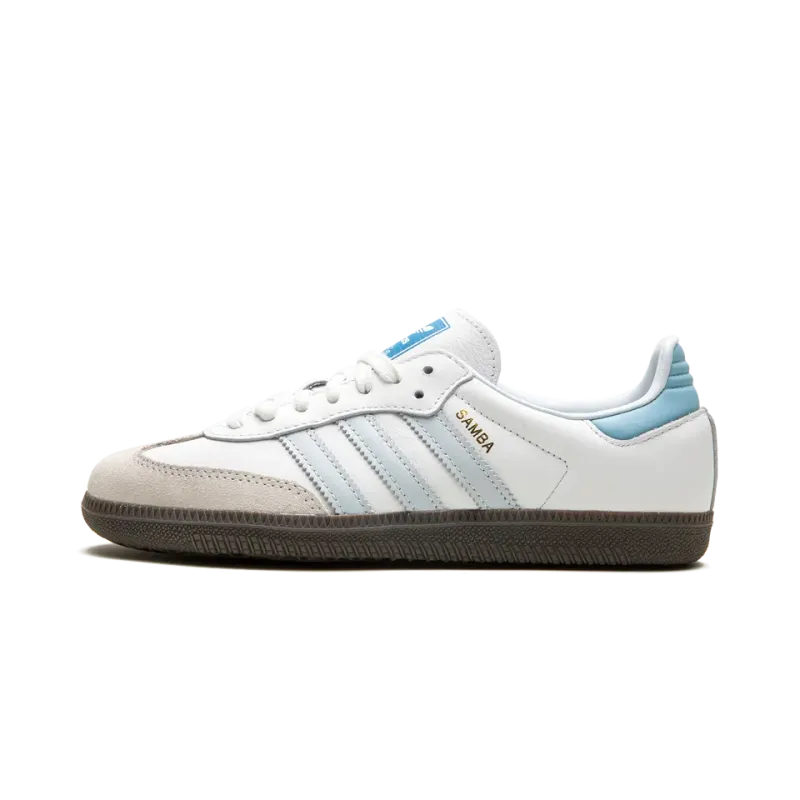 Adidas Samba OG White / Halo Blue Mens