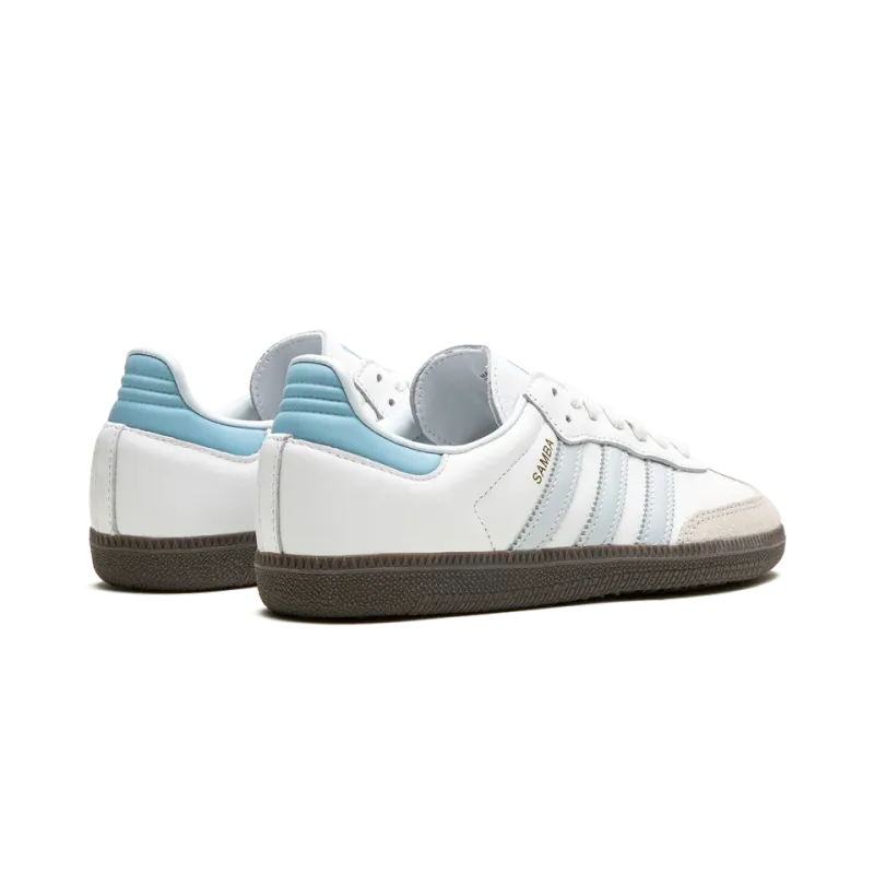 Adidas Samba OG White / Halo Blue Mens