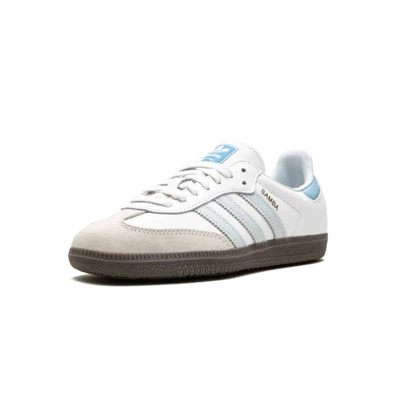 Adidas Samba OG White / Halo Blue Mens
