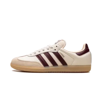 Adidas Samba OG Cream White / Burgundy Mens