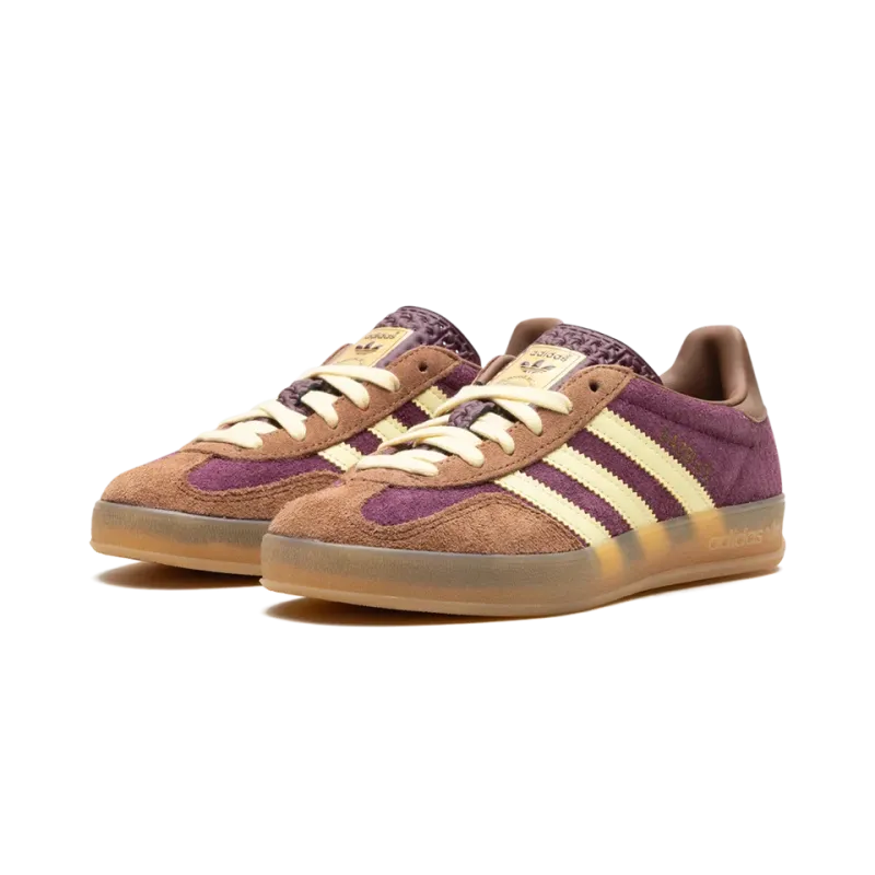 Adidas Gazelle Indoor Maroon Almost Yellow Mens