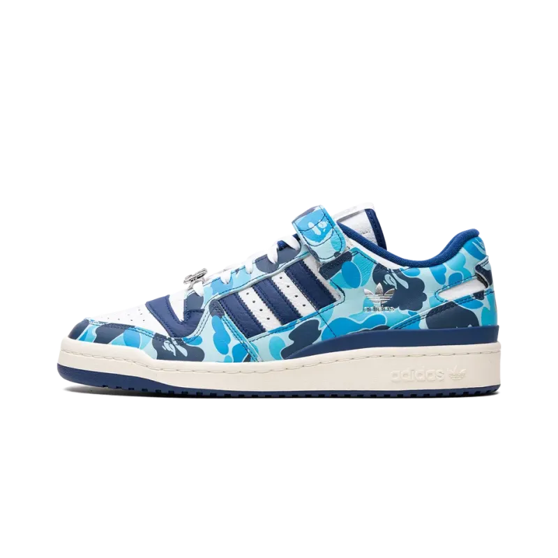 Adidas Adidas Forum '84 Low Bape 30th Anniversary Blue Camo Mens