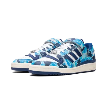 Adidas Adidas Forum '84 Low Bape 30th Anniversary Blue Camo Mens
