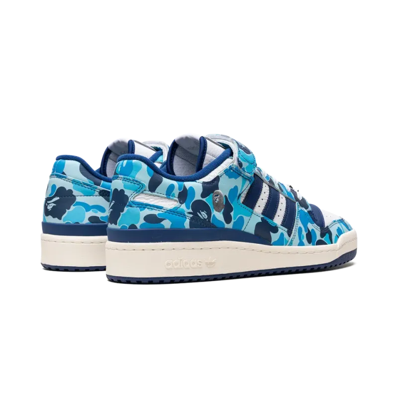 Adidas Adidas Forum '84 Low Bape 30th Anniversary Blue Camo Mens