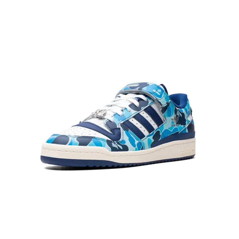 Adidas Adidas Forum '84 Low Bape 30th Anniversary Blue Camo Mens